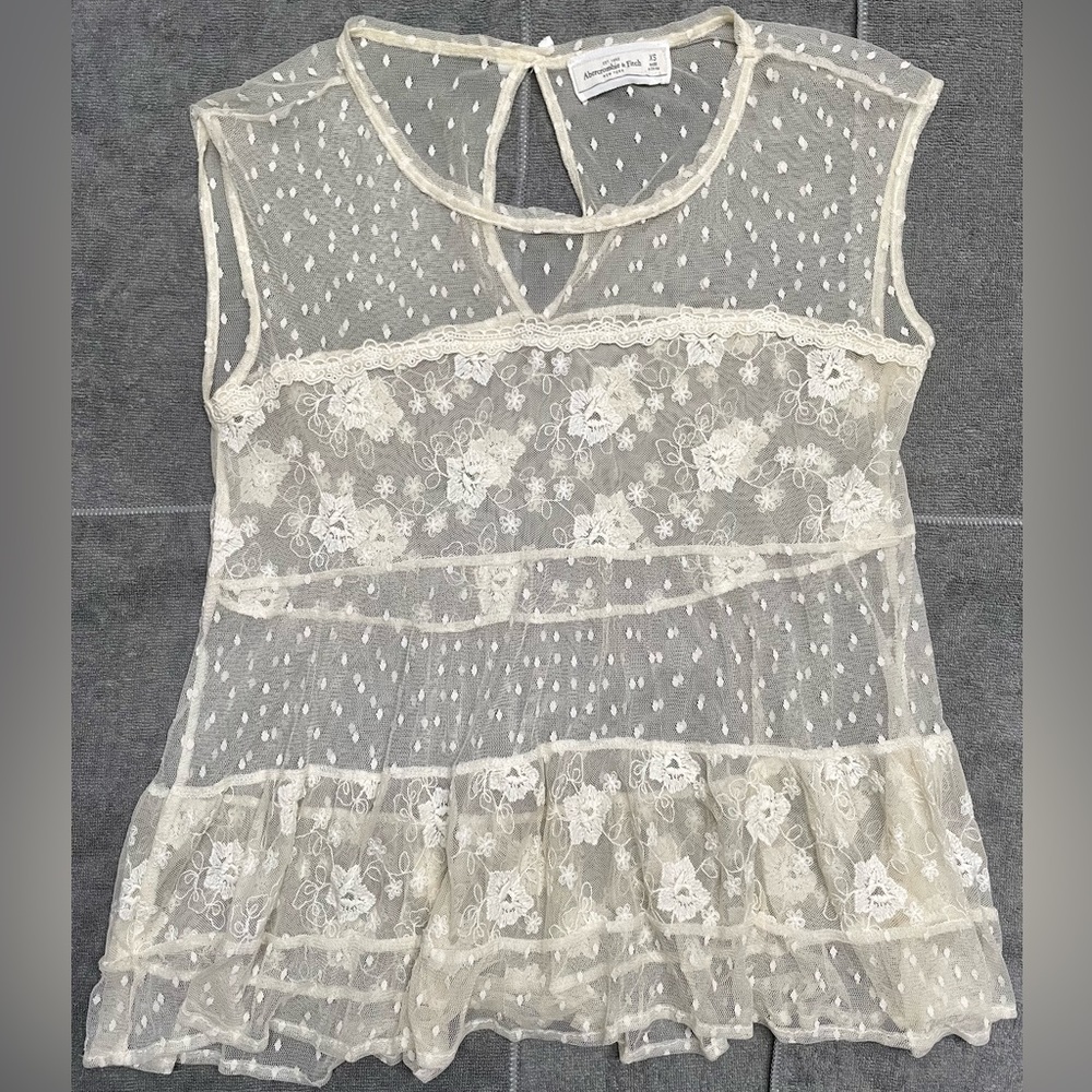 Abercrombie & Fitch Sheer Blouse *Excellent Condition* Size XS
